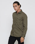 Lois Pocket Detail Kemeja Lengan Panjang Pria
