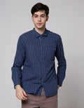 Lois Plaid Mini Kemeja Casual Pria