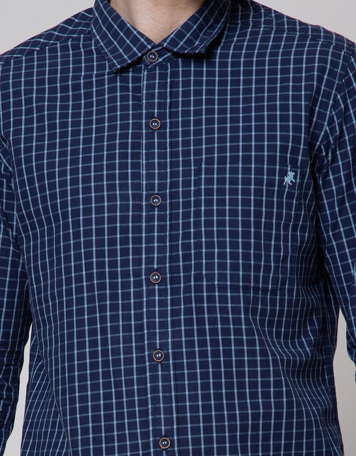 Lois Plaid Mini Kemeja Casual Pria