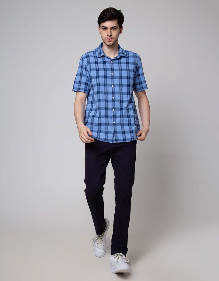 Lois Short Sleeve Shirt Print Check
