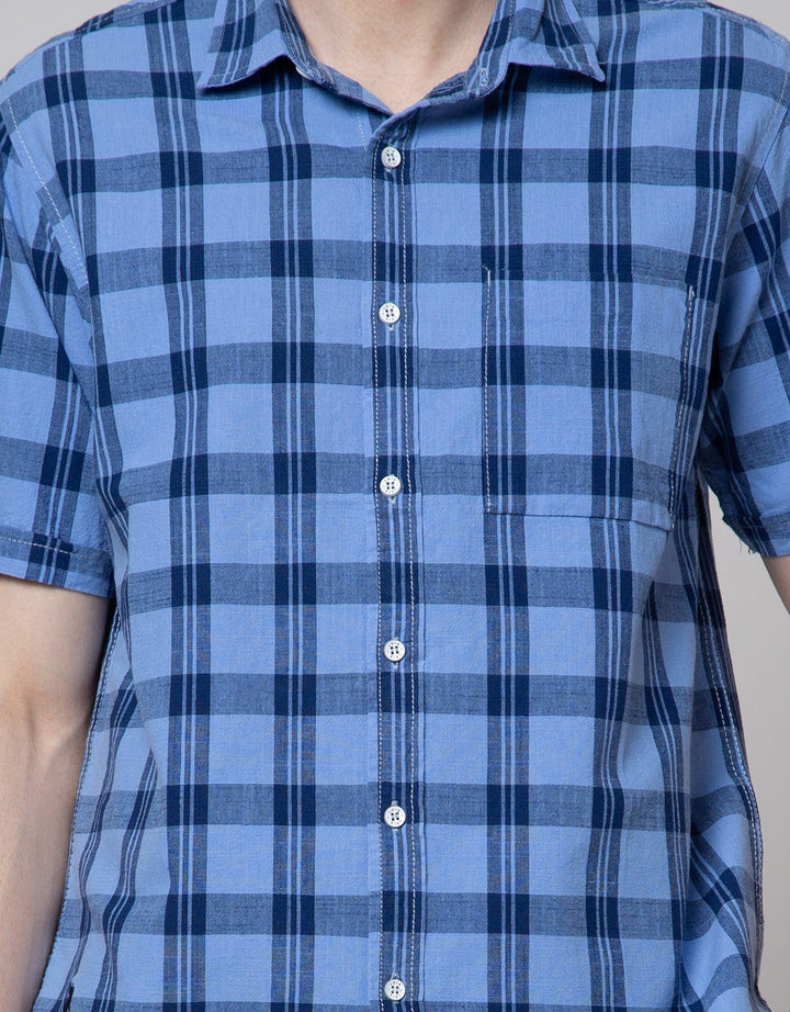 Lois Short Sleeve Shirt Print Check