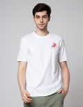Lois Back Logo Print Kaos Pria
