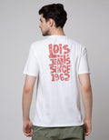 Lois Back Logo Print Kaos Pria