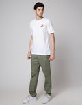 Lois Back Logo Print Kaos Pria