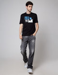 Lois Print Logo Kaos Casual Pria