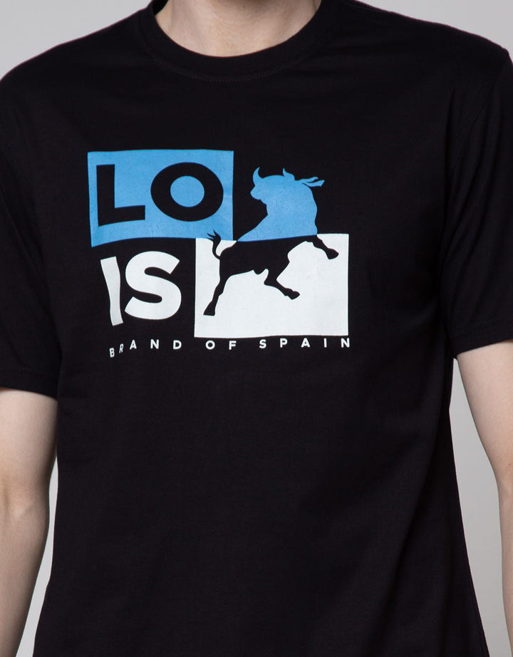 Lois Print Logo Kaos Casual Pria
