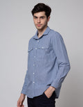 Lois Double Pocket Kemeja Panjang Pria