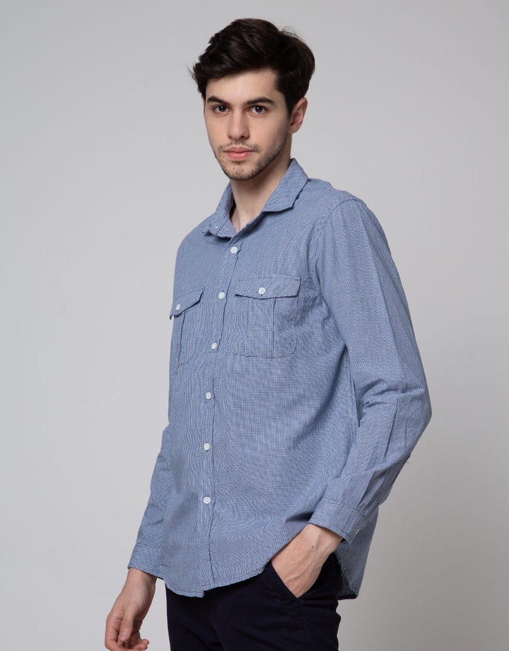 Lois Double Pocket Kemeja Panjang Pria
