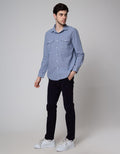 Lois Double Pocket Kemeja Panjang Pria