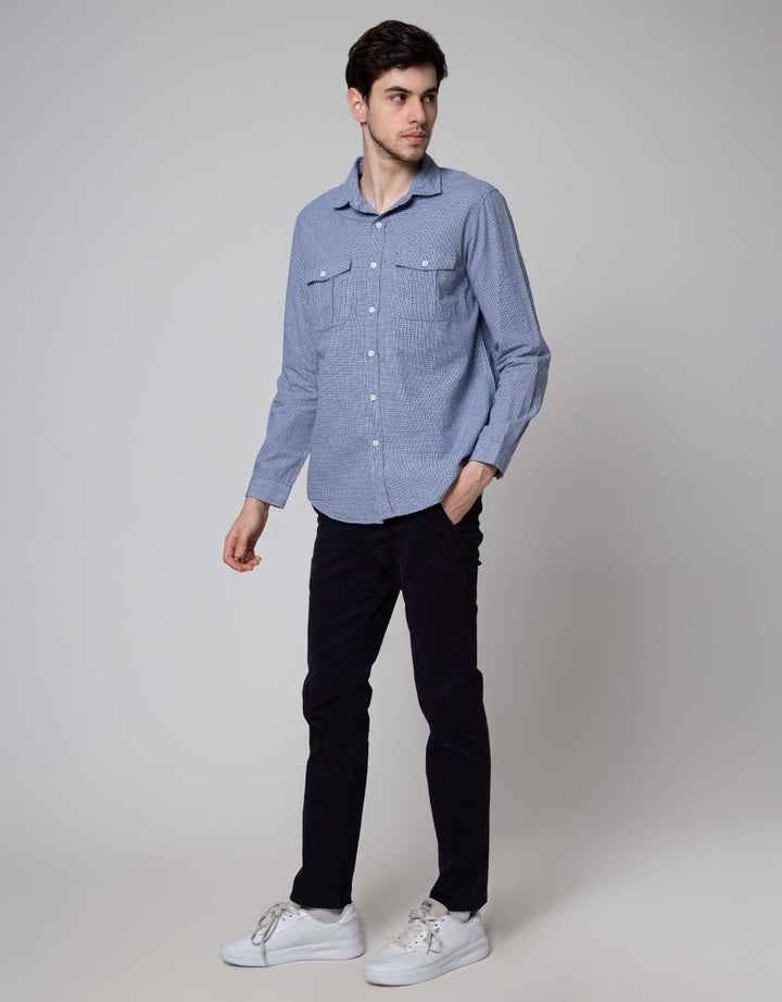 Lois Double Pocket Kemeja Panjang Pria