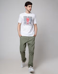 Lois Logo Print Bicycle Print Kaos Pria