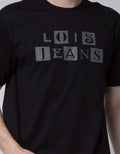 Lois Printed Logo Basic Men's T-Shirt