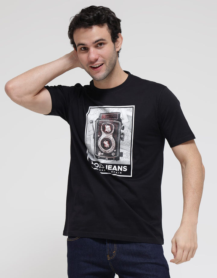 Lois Jeans Casual Print Kaos Pria