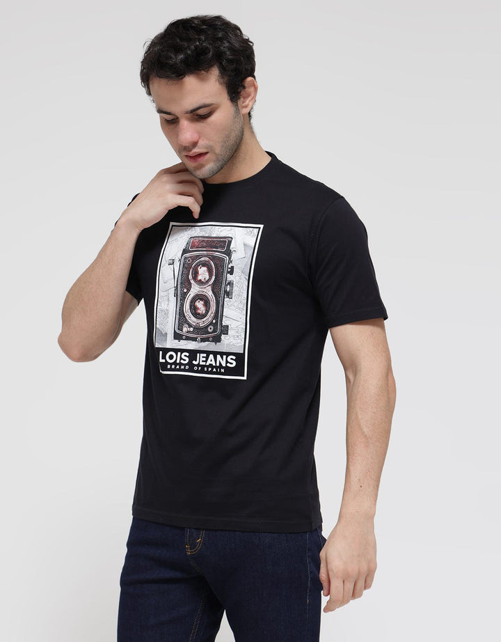 Lois Jeans Casual Print Kaos Pria