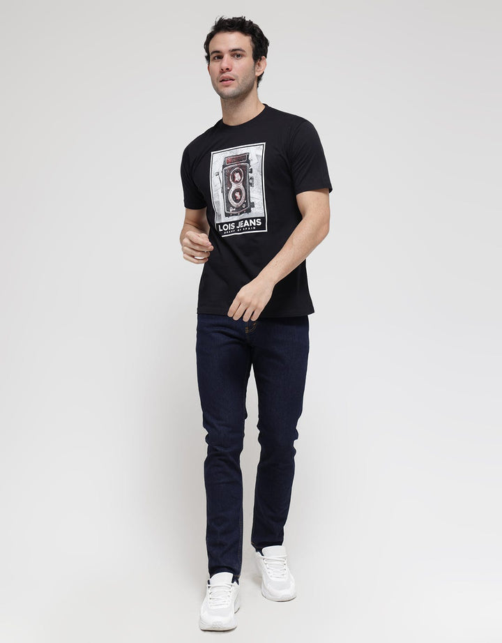 Lois Jeans Casual Print Kaos Pria