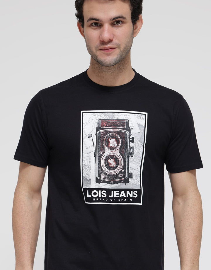 Lois Jeans Casual Print Kaos Pria