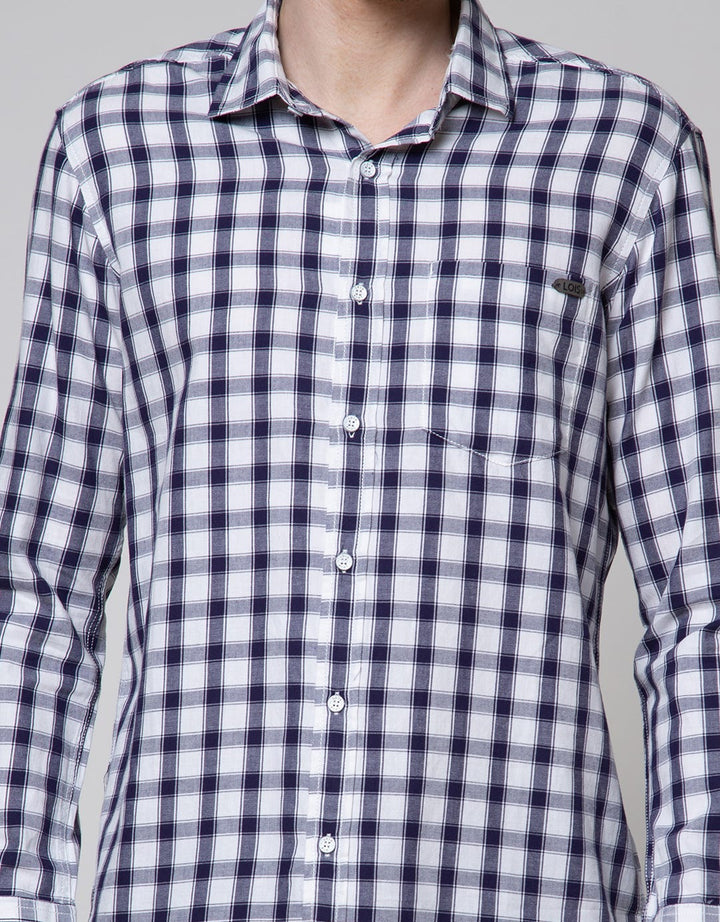 Lois Midi Plaid Kemeja Pria