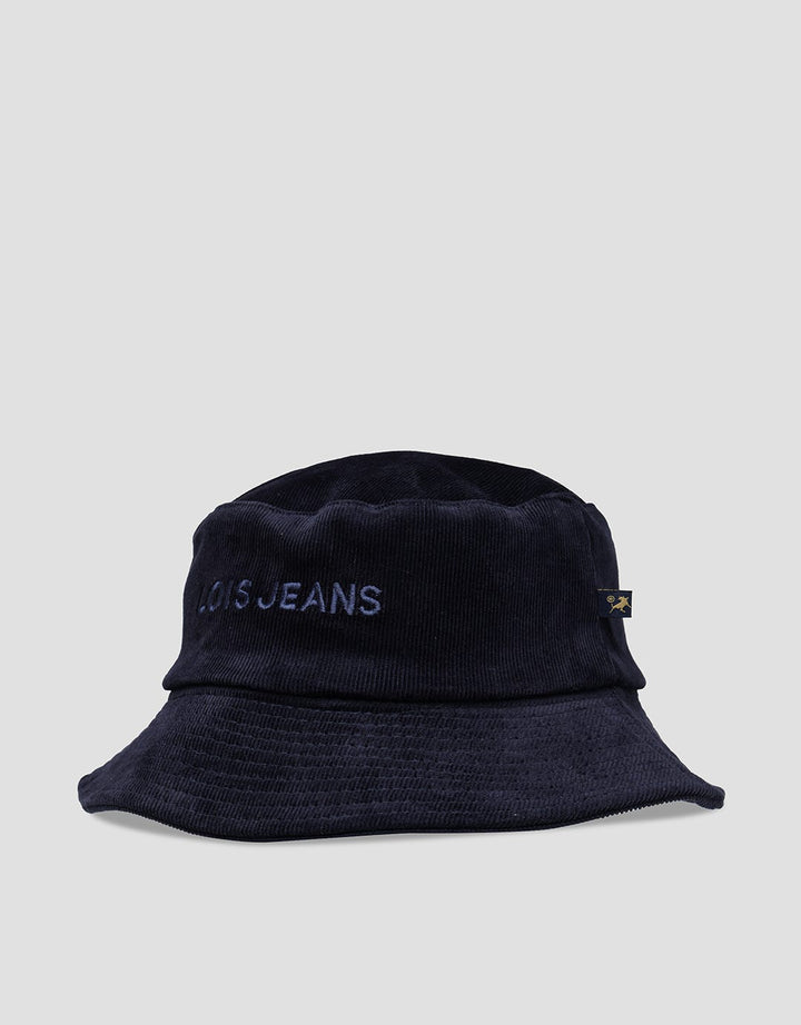 Lois Embro Logo Bucket Hat Pria