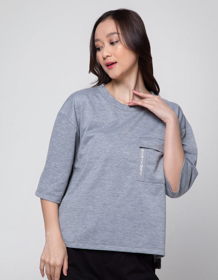 American Jeans Pocket Patch Kaos Wanita