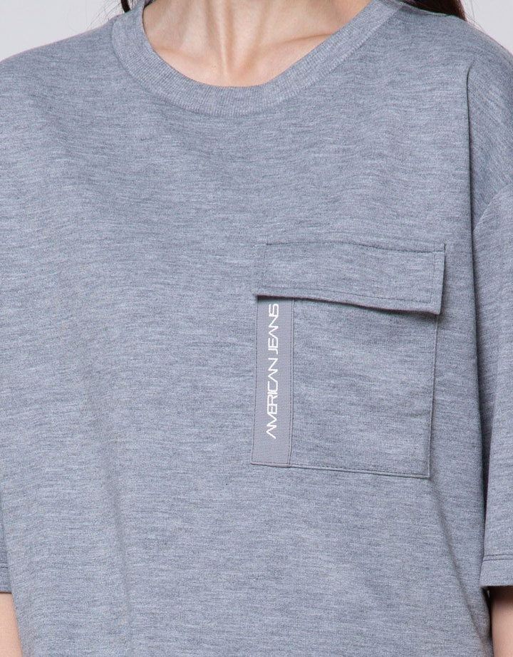 American Jeans Pocket Patch Kaos Wanita