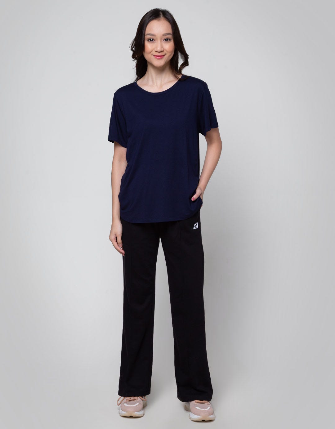 American Jeans Celana U01 Wide Leg Cut N Sew Wanita