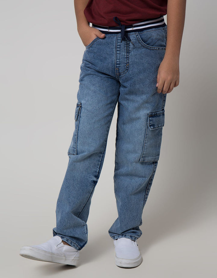 Nevada Denim Pants Non Stretch Rib 3D Pocket
