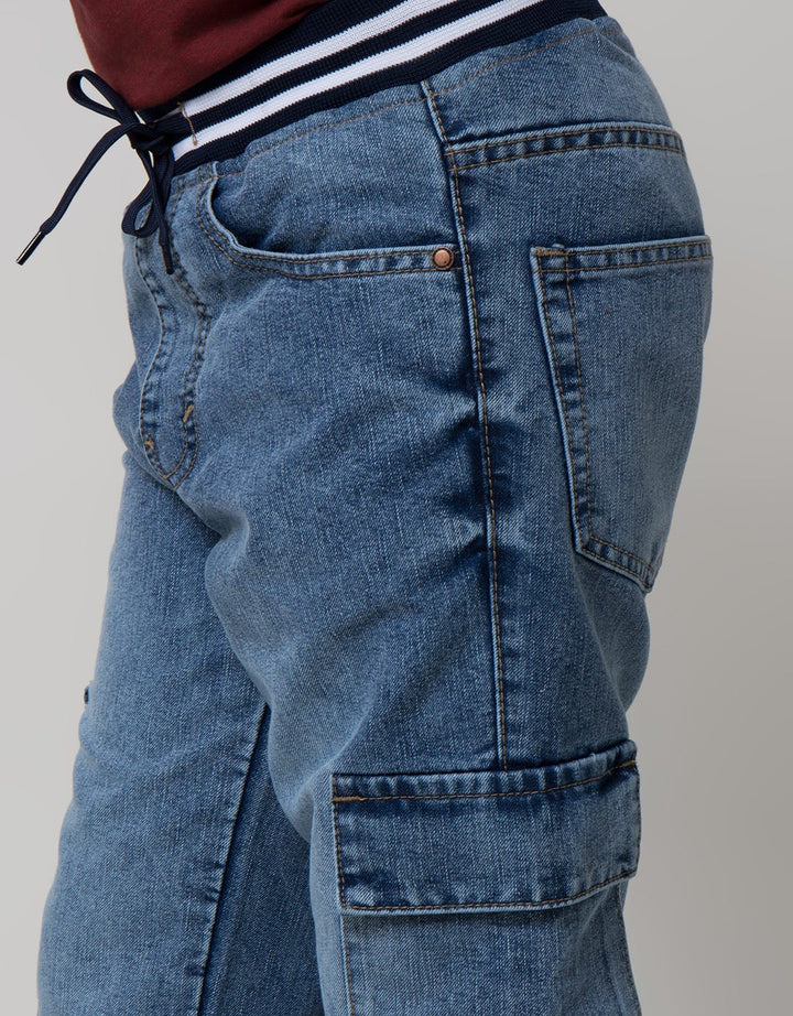 Nevada Denim Pants Non Stretch Rib 3D Pocket