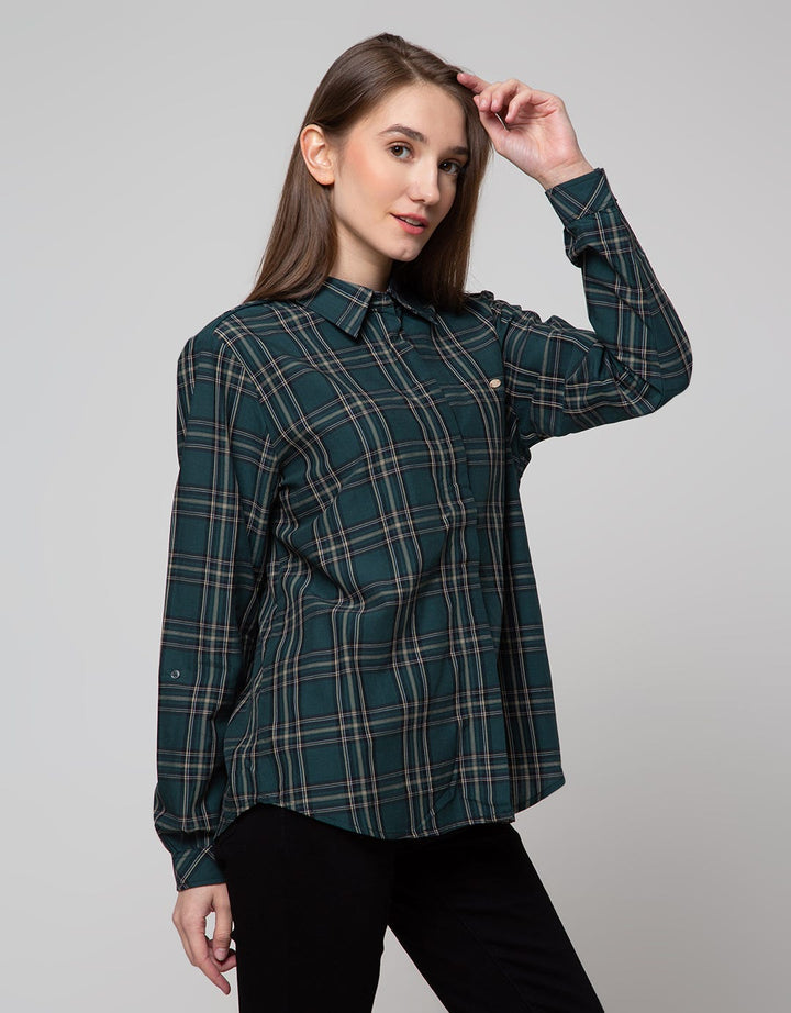 Cardinal Girl Hidden Button Shirt