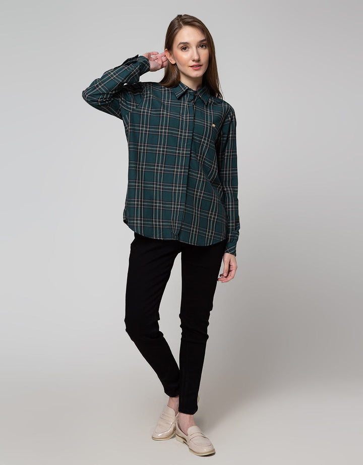 Cardinal Girl Hidden Button Shirt