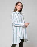 Cardinal Girl Stripe Motif Tunik