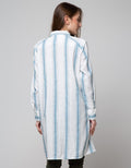 Cardinal Girl Stripe Motif Tunik
