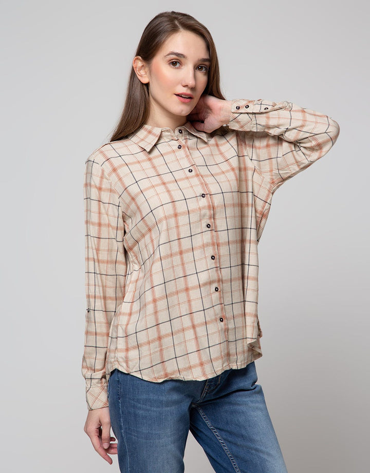 Cardinal Girl Flanel Check Kemeja Wanita