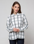 Cardinal Girl Plaid Motif Kemeja