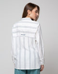 Cardinal Girl Stripe Print Shirt