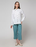 Cardinal Girl Stripe Print Shirt