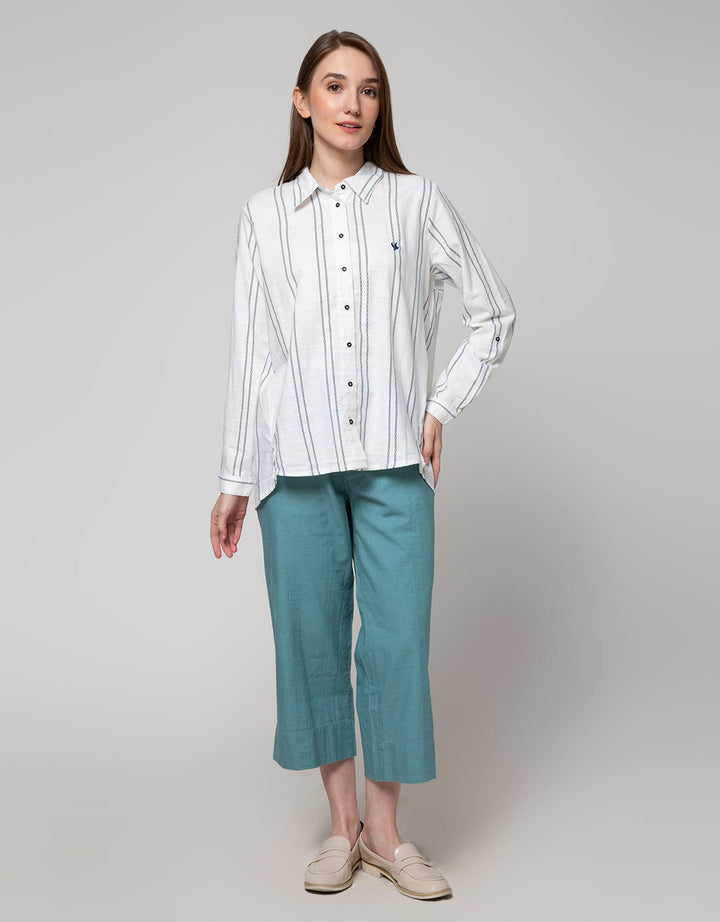 Cardinal Girl Stripe Print Shirt