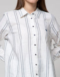 Cardinal Girl Stripe Print Shirt