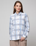 Cardinal Girl Big Plaid Motif Kemeja