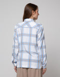Cardinal Girl Big Plaid Motif Kemeja