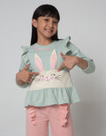 Little M Long Sleeve T-Shirt Aplikasi Bunny Ruffle