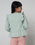 Little M Long Sleeve T-Shirt Aplikasi Bunny Ruffle