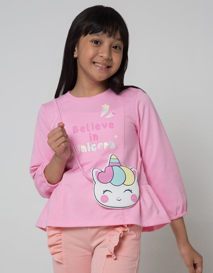 Little M Long Sleeve T-Shirt Tas Unicorn