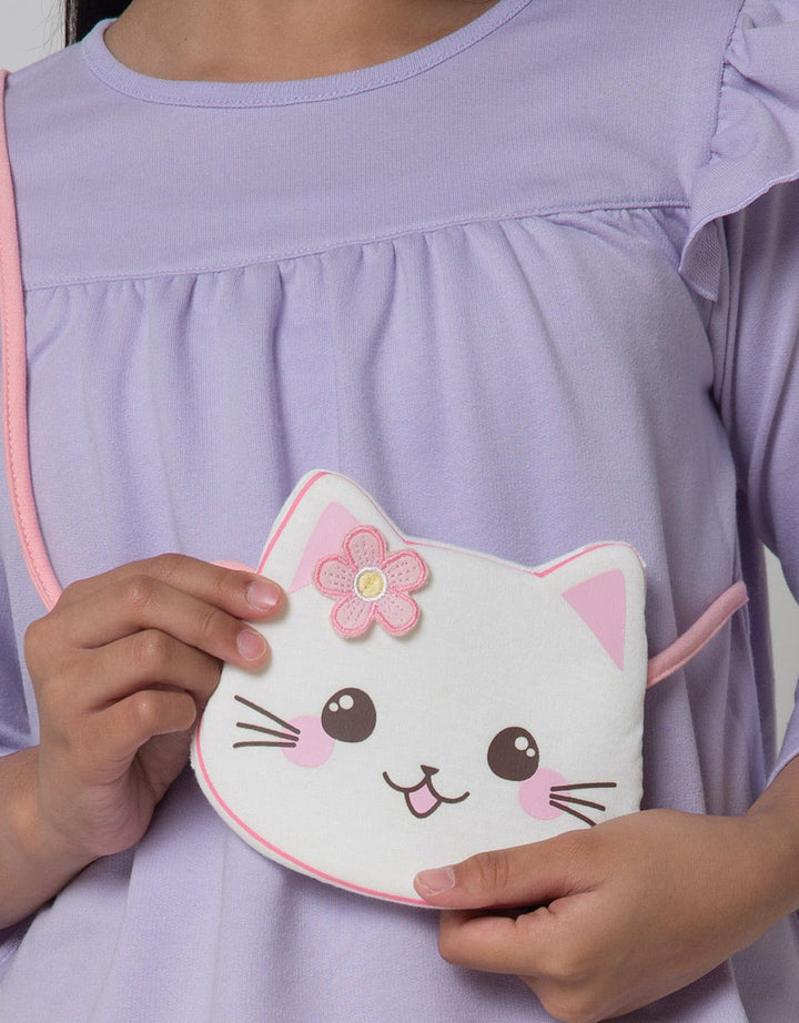 Little M Long Sleeve Cat Bag T-Shirt