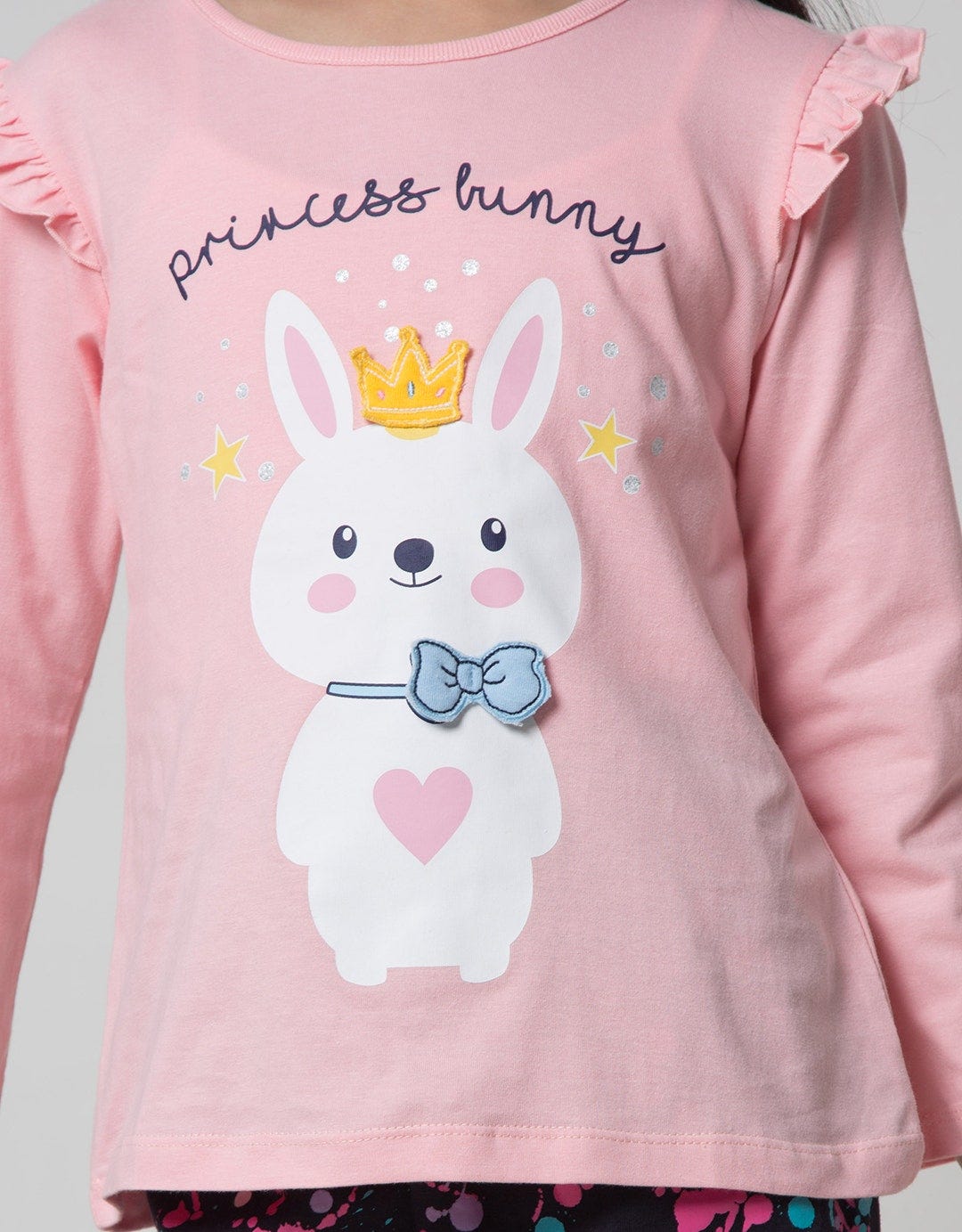 Little M Pompom Bunny Kaos Anak Perempuan