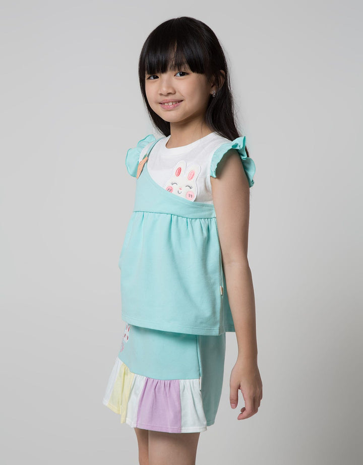 Little M Ruffle Bunny Girls T-Shirt