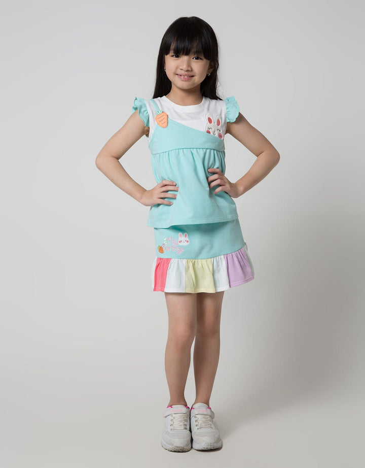 Little M Ruffle Bunny Girls T-Shirt