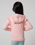 Little M Jacket Hoodie Aplikasi Kuping Kantong Dots