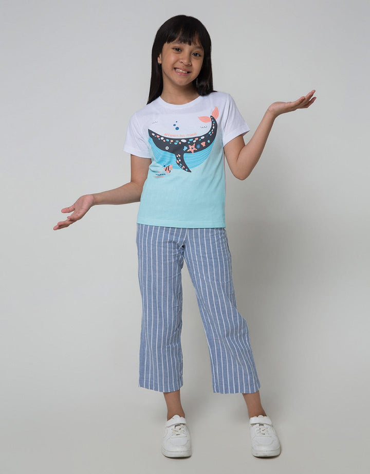Little M Ombre Kiocean Kaos Anak Perempuan