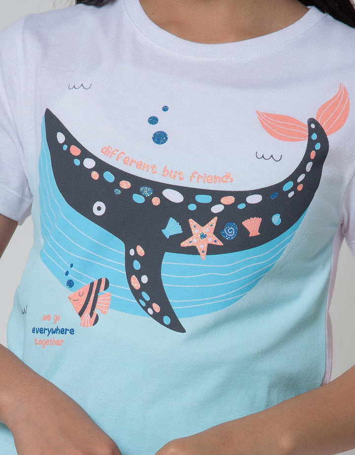 Little M Ombre Kiocean Kaos Anak Perempuan