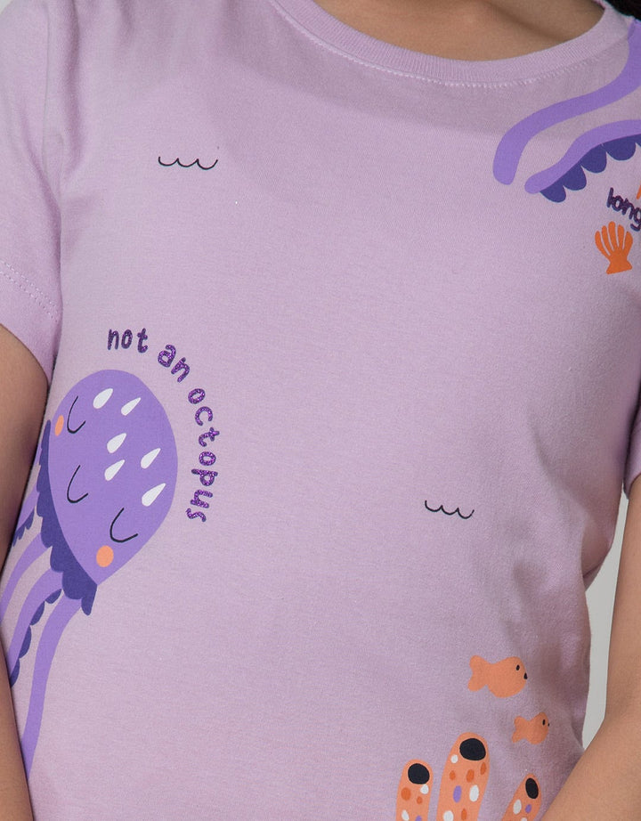 Little M Jelly Fish Kaos Anak Perempuan